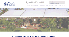 Desktop Screenshot of marqueesperth.com.au